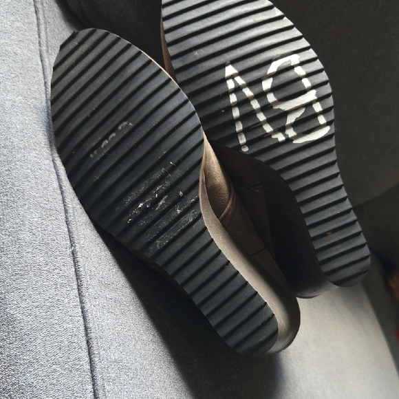 Tesori Brown Lace-Up Wedge Boots - Picture 6 of 6